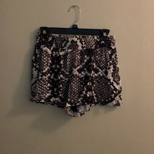 Lavender Brown black snake skin print all over